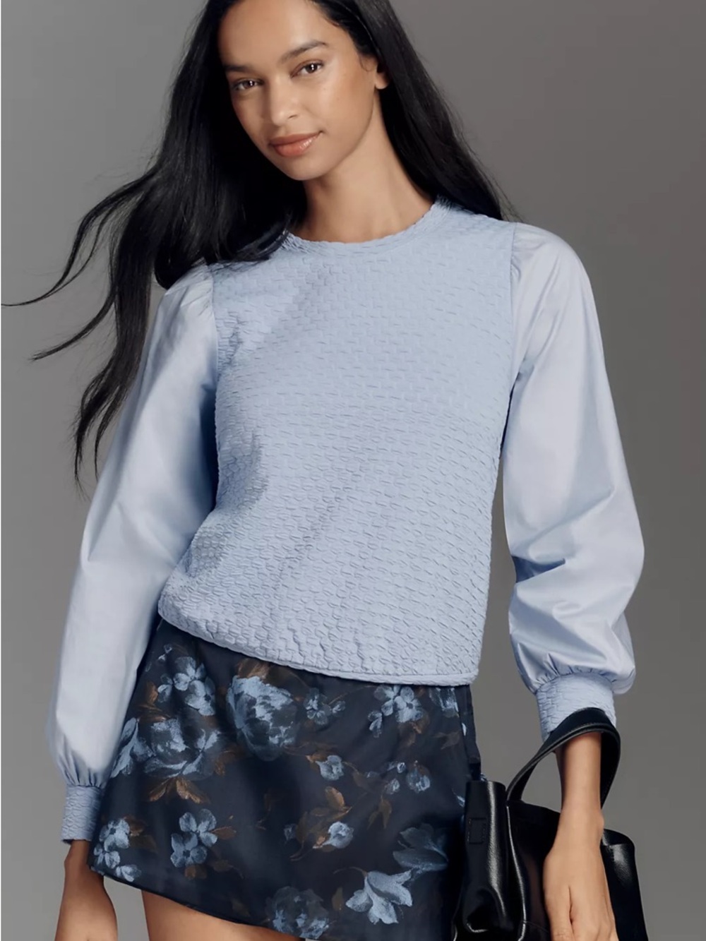 Anthropologie Porridge Textured Sweatshirt Small
